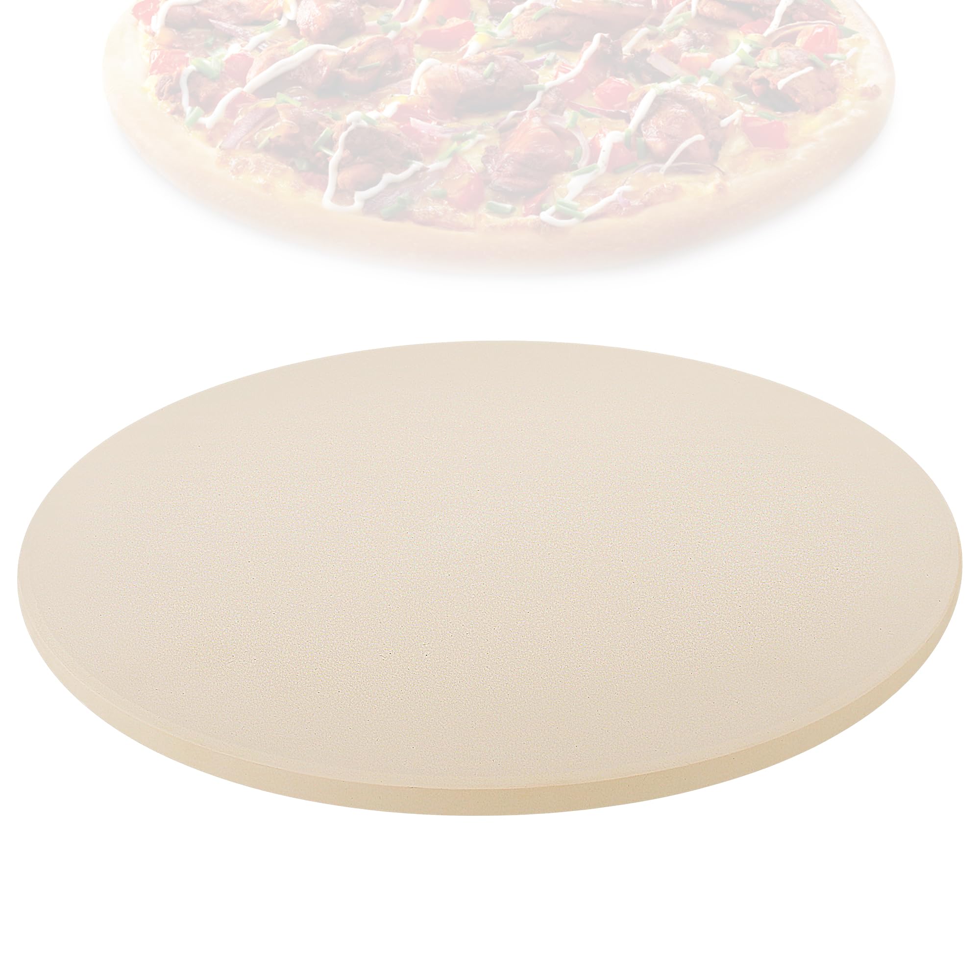 Piedra para pizza Dinlon de 13 pulgadas para horno, textura crujiente.