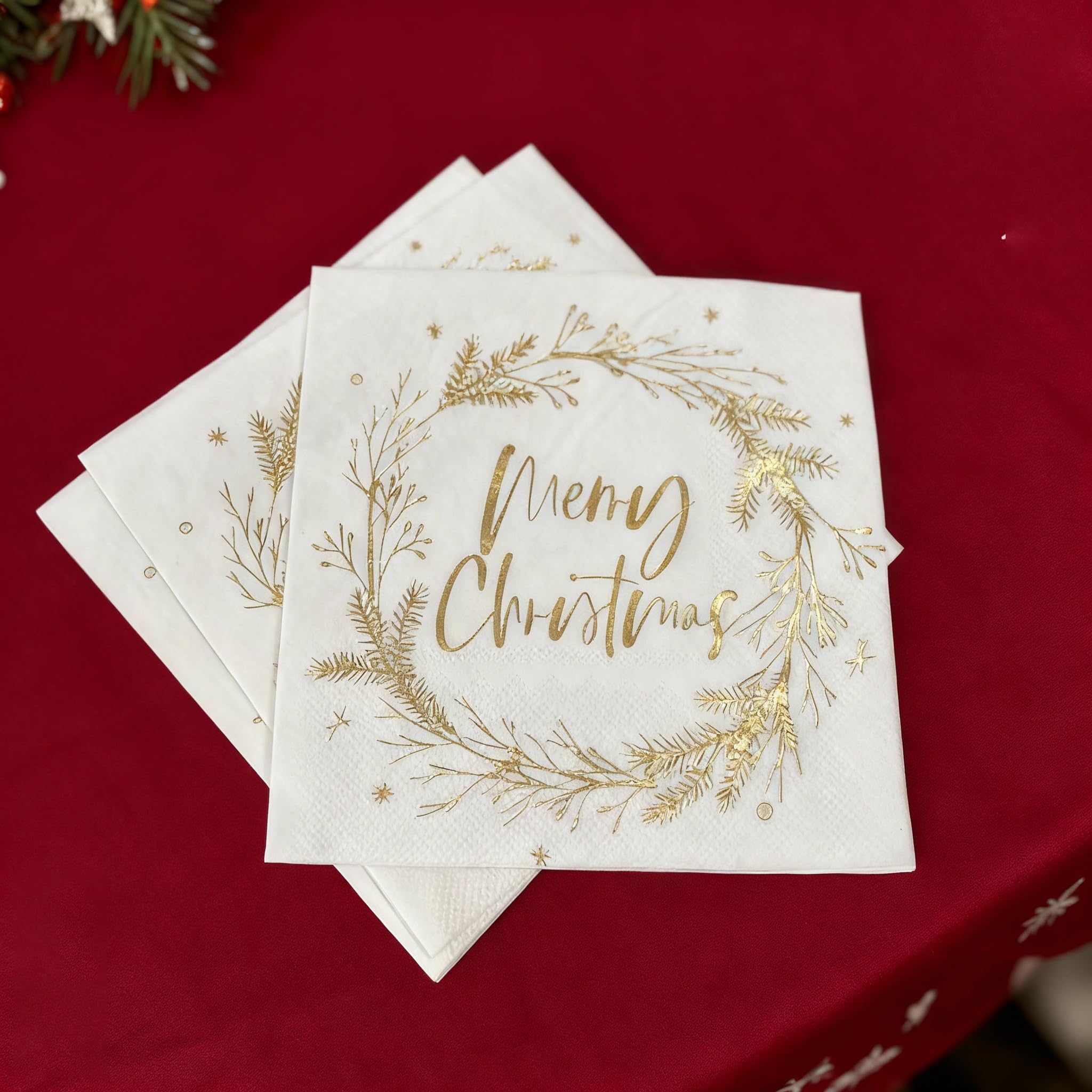 Dinokowa servilletas de papel grueso, suave y absorbente para invitados.