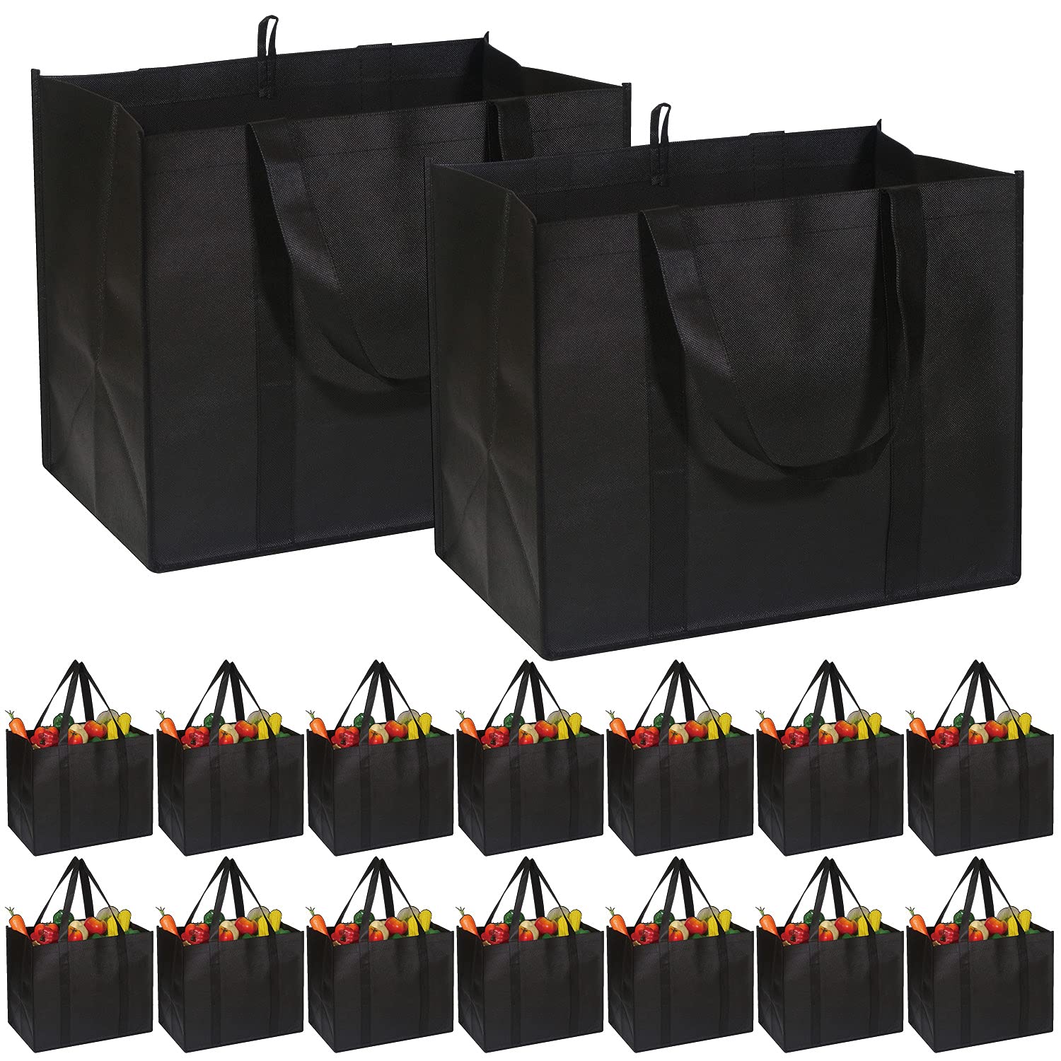DIOMMELL conjunto de 16 bolsas de compra grandes, ideales para compras familiares y viaje