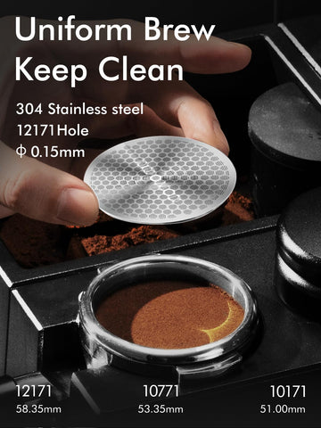 Dioomod filtro malla ultrafina 150um para espresso, filtrado preciso para sabor suave.