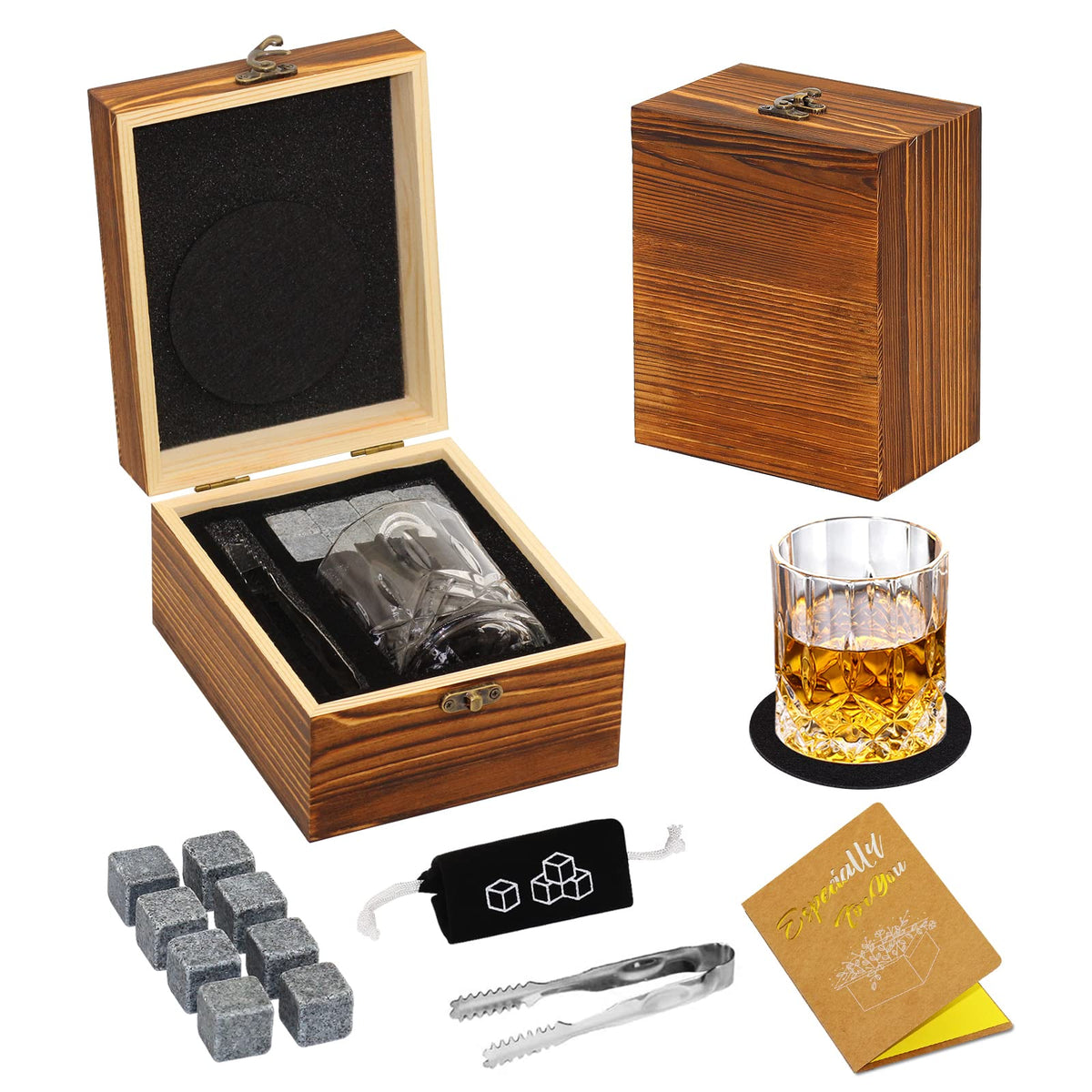 Piedras whisky naturales de DIOXADOP para enfriar sin diluir.