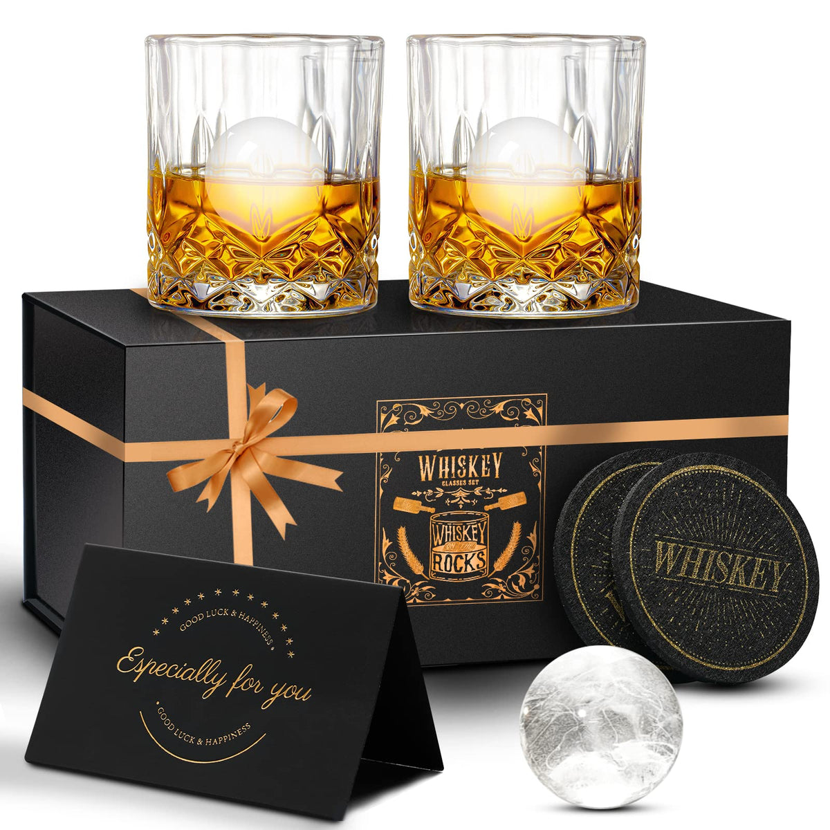 Vasos whisky DIOXADOP 10oz, juego de dos para degustación.