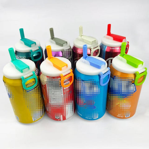 Tapas DIPESI para lata, diseño colorido para identificar bebidas y usos.
