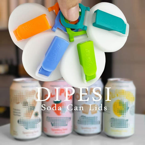Tapas DIPESI para lata, resistente y apta para lavavajillas.