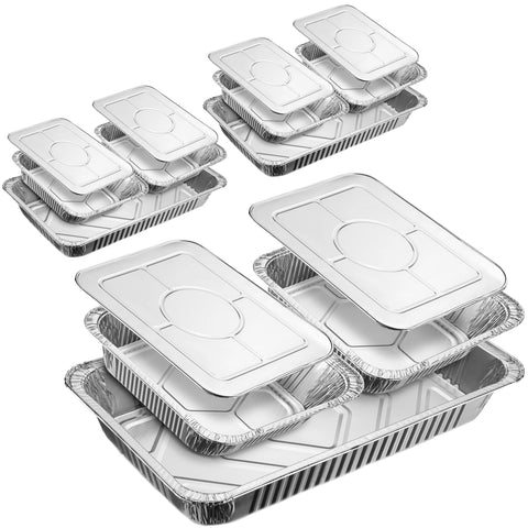 Diplastible juego buffet con 3 bandejas de agua para mantener caliente la comida
