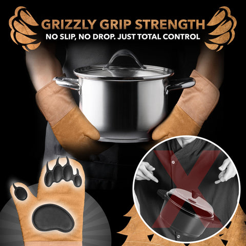 Disc Living Bear Paw mitt con tres capas para mayor seguridad.