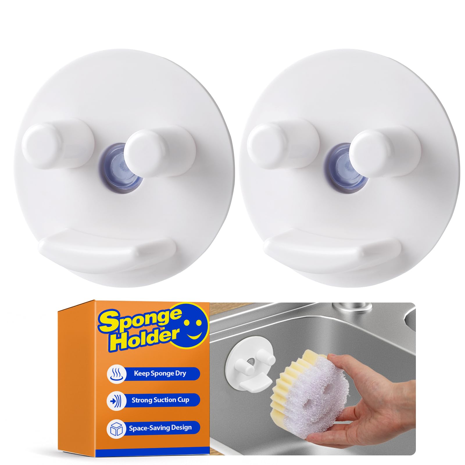 Soporte esponja Scrub Daddy de Discount Parts Direct, secado rápido y orden.
