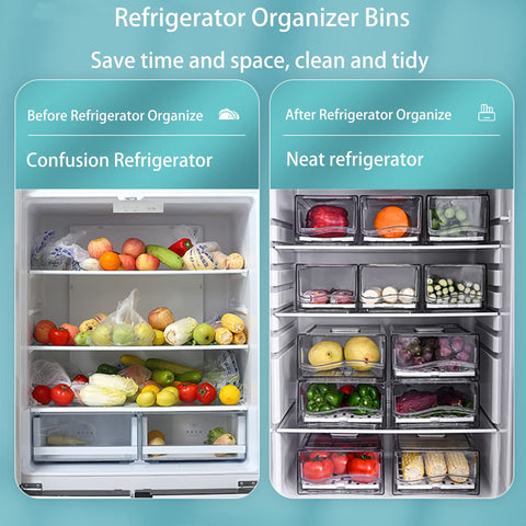 Diskary contenedores de almacenamiento para nevera reutilizables para mantener frescos.