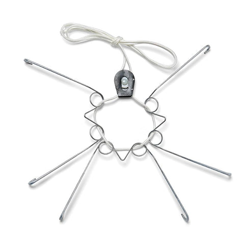 Display Buddie colgante-placa-redonda-ajustable para exhibir vajillas decorativas.