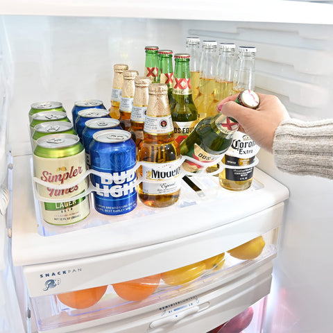 Display Technologies Fridge-Plus diseño frontal, evita derrames y facilita reposición