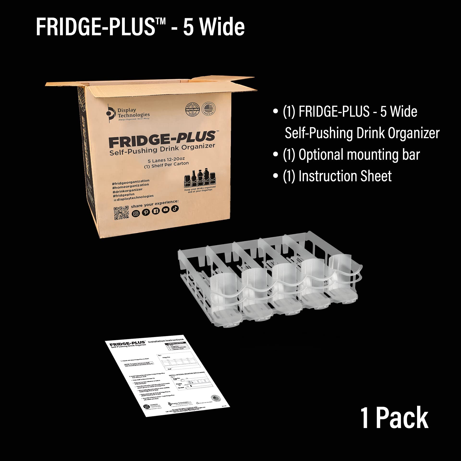 Display Technologies Fridge-Plus ideal para bar y nevera