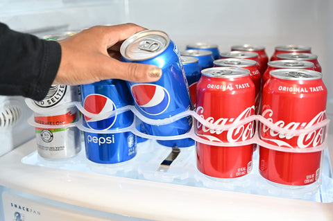 Display Technologies Fridge-Plus uso versátil, para bebidas y yogur en la nevera