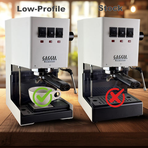 Instalación rápida con bandeja de goteo de Distro Coffee Labs.