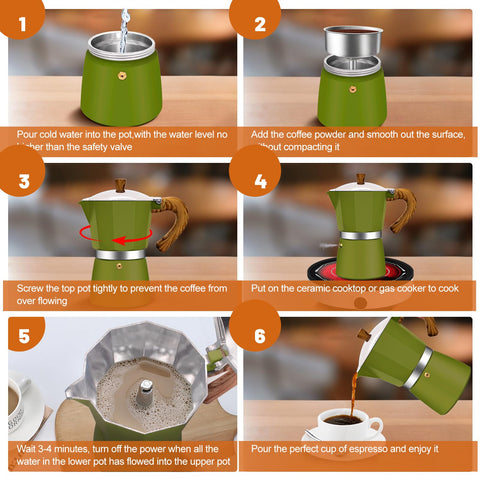 DITOSH cafetera moka italiana, crema rica para momentos memorables