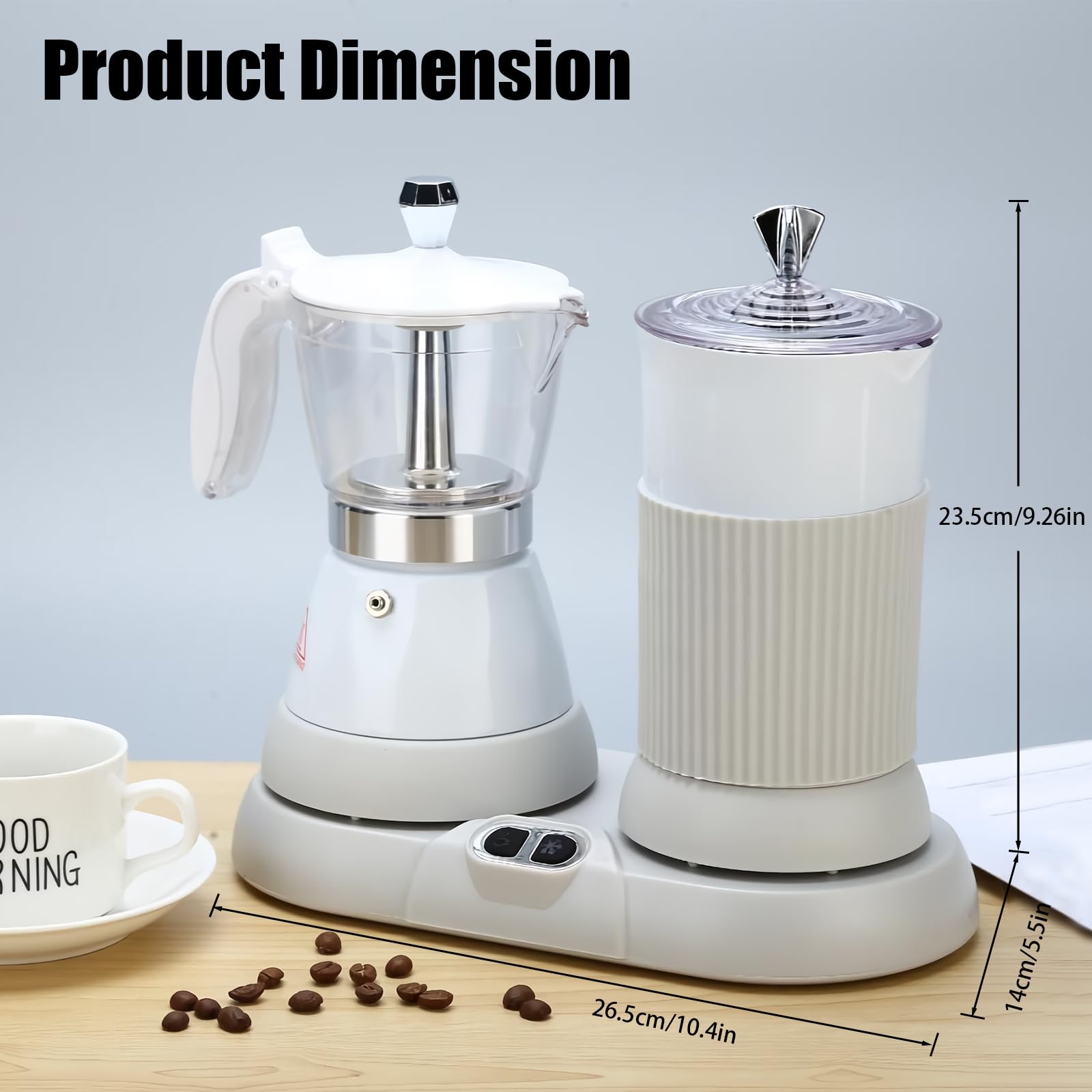 DITOSH espumador de leche espumado para cappuccinos cremosos.