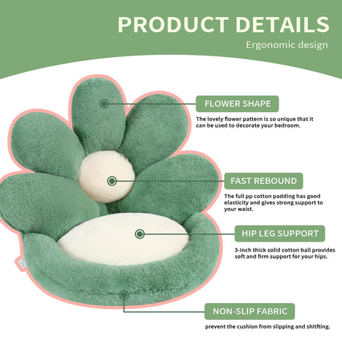 Ditucu almohada flor para salón, añade color y comodidad al piso.