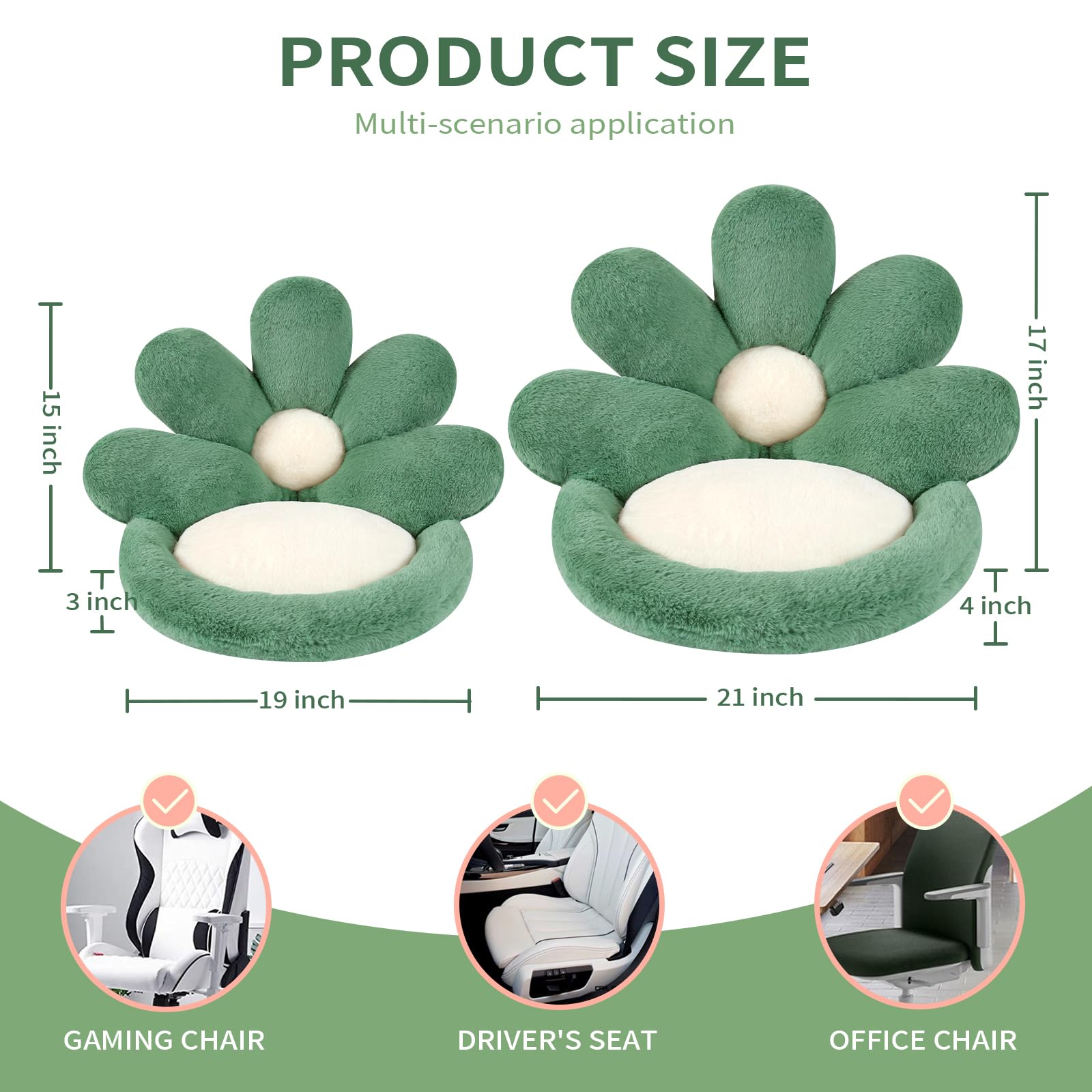 Ditucu almohada silla forma flor para sillones, ofrece soporte suave.