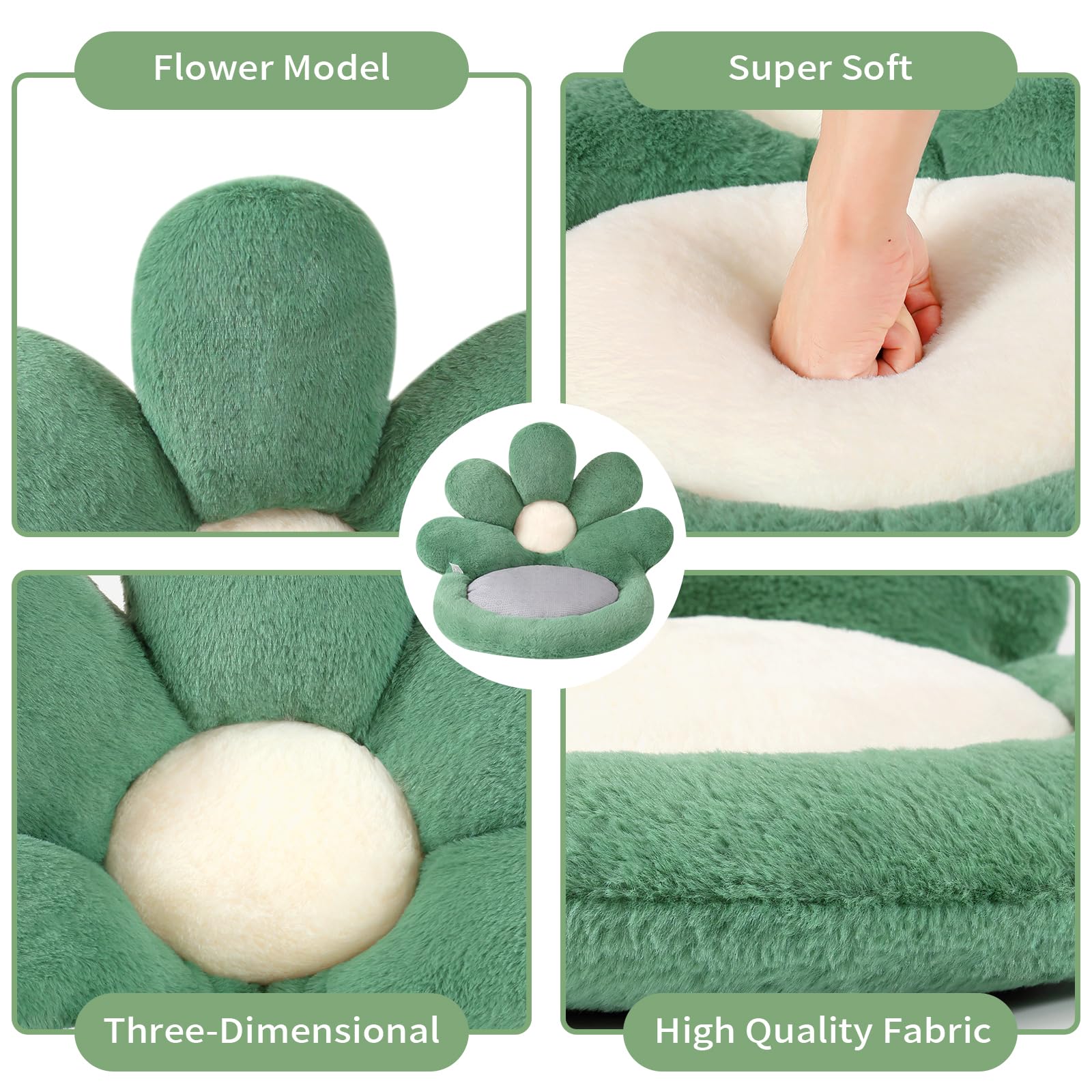 Ditucu cojin para habitación forma flor, ideal para decorar y dar color.