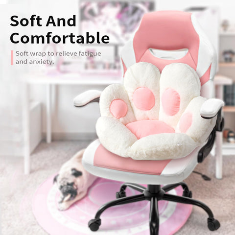 Ditucu cojin silla de juego ergonómico, pelo suave para largas sesiones