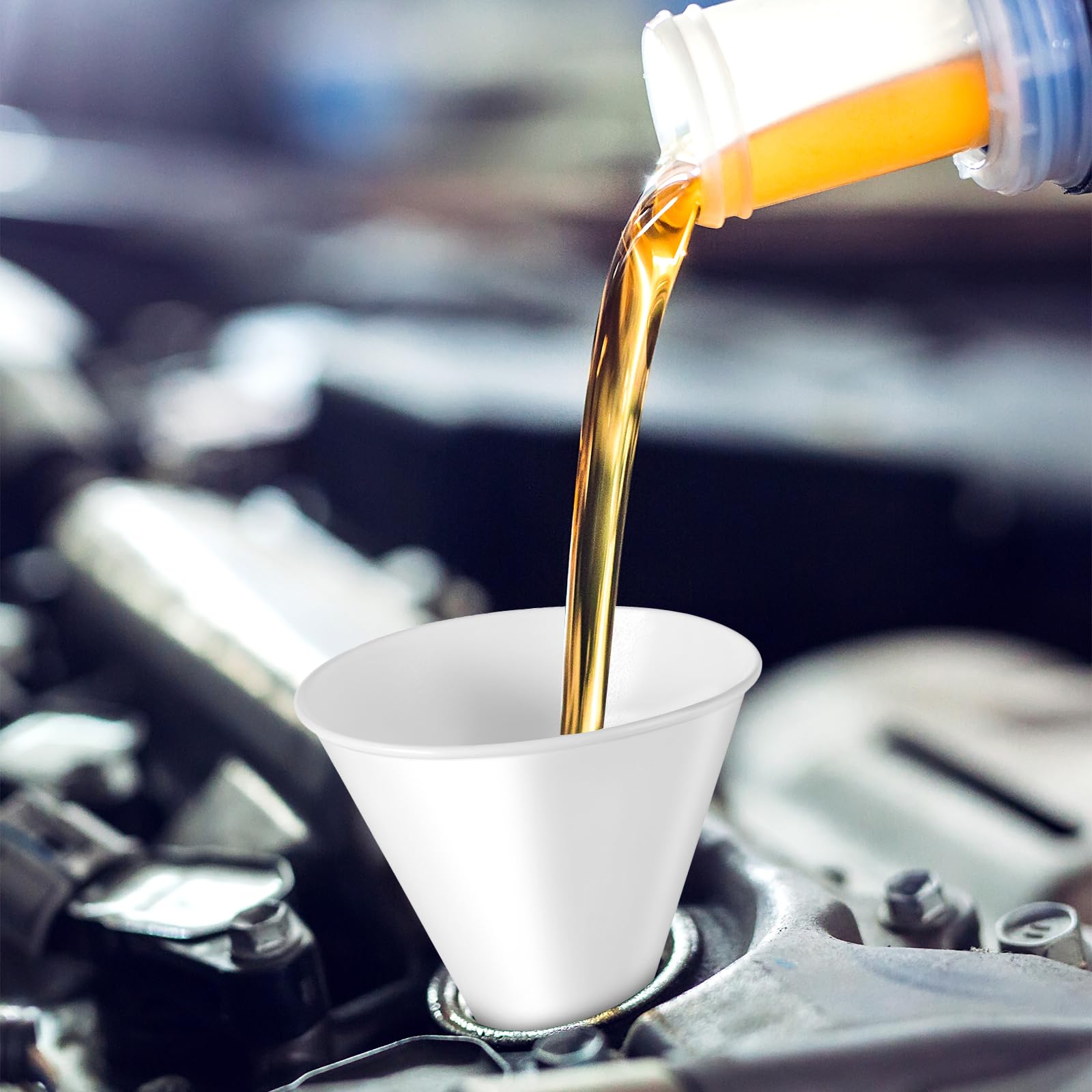 DIVINA VITAE uso amplio de embudos para aceite y otros líquidos.