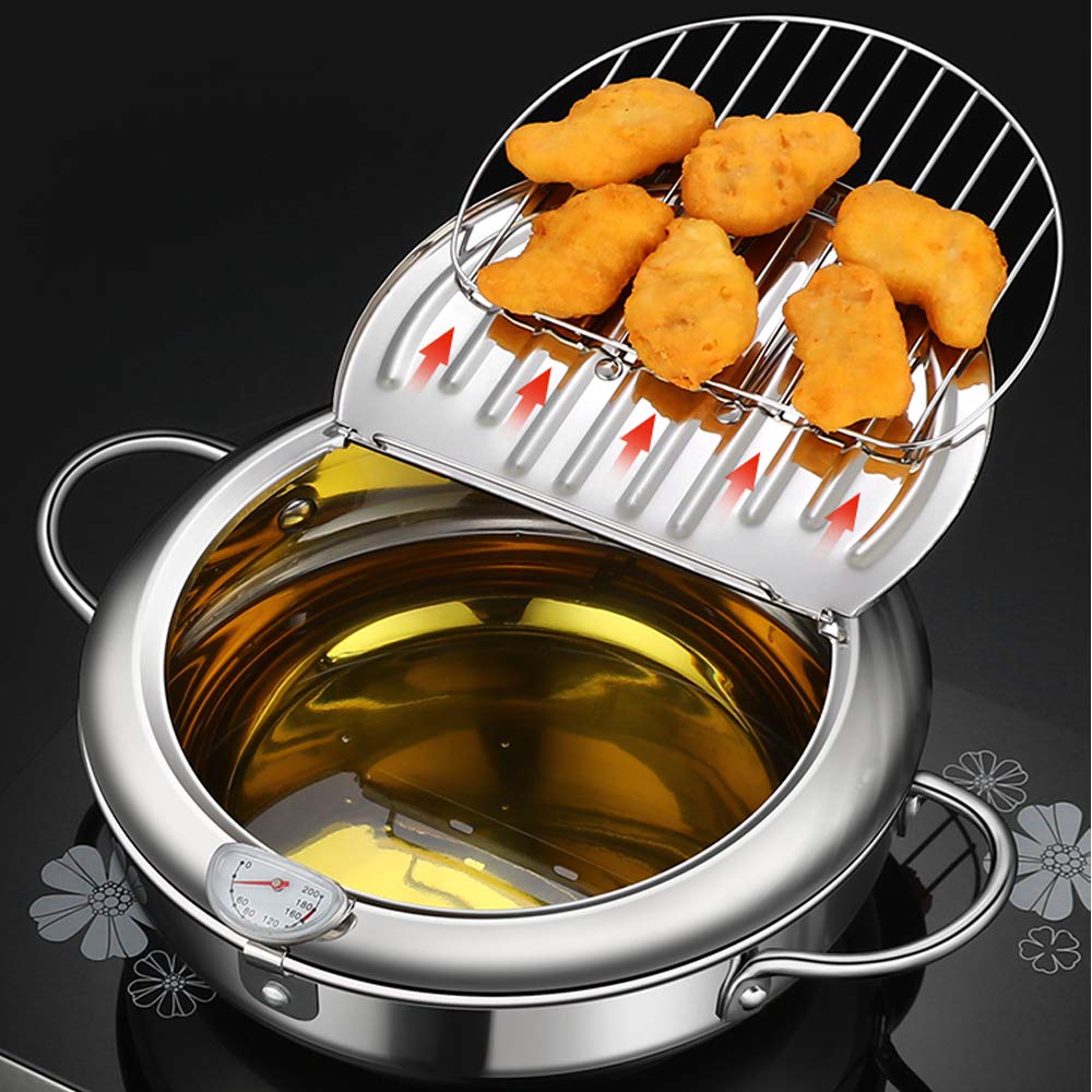 DIY HOME patatas fritas crujientes en olla tempura para una comida rápida