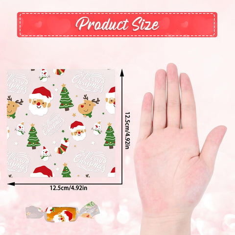DIYASY envoltorios con copos de nieve para caramelos festivos