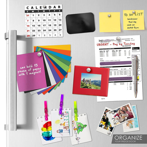 DIYMAG imán para tablero magnético, brinda sujeción estable para notas.