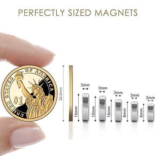 Imanes DIYMAG cerámicos 3 mm para pizarras y superficies magnéticas.
