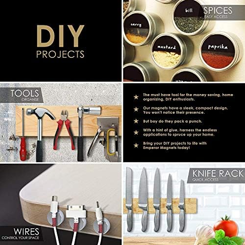 DIYMAG imanes de uso múltiple, resistente y funcional para tablas y neveras.