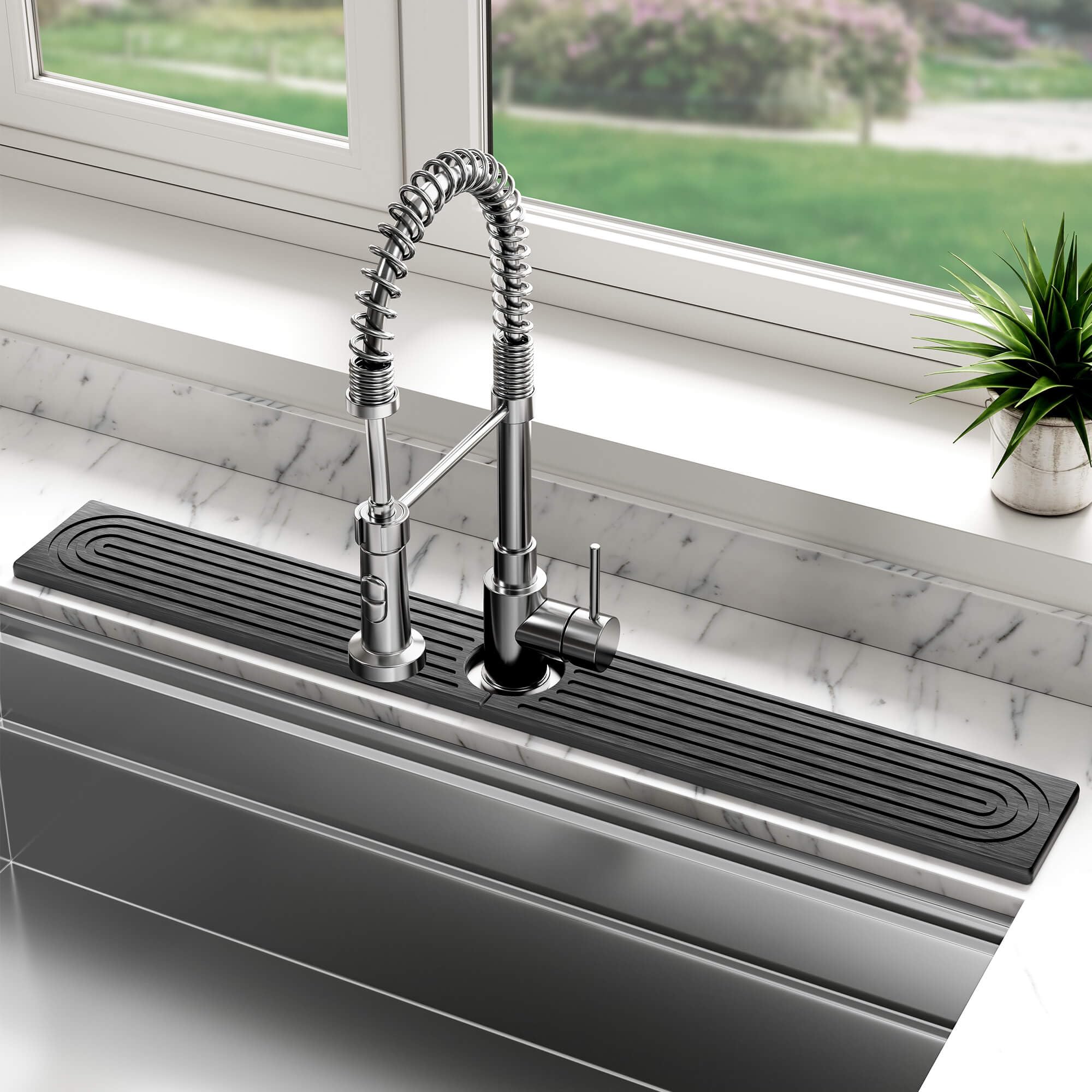 DK177 alfombra de piedra para grifo de cocina: protege la encimera y seca rápidamente.