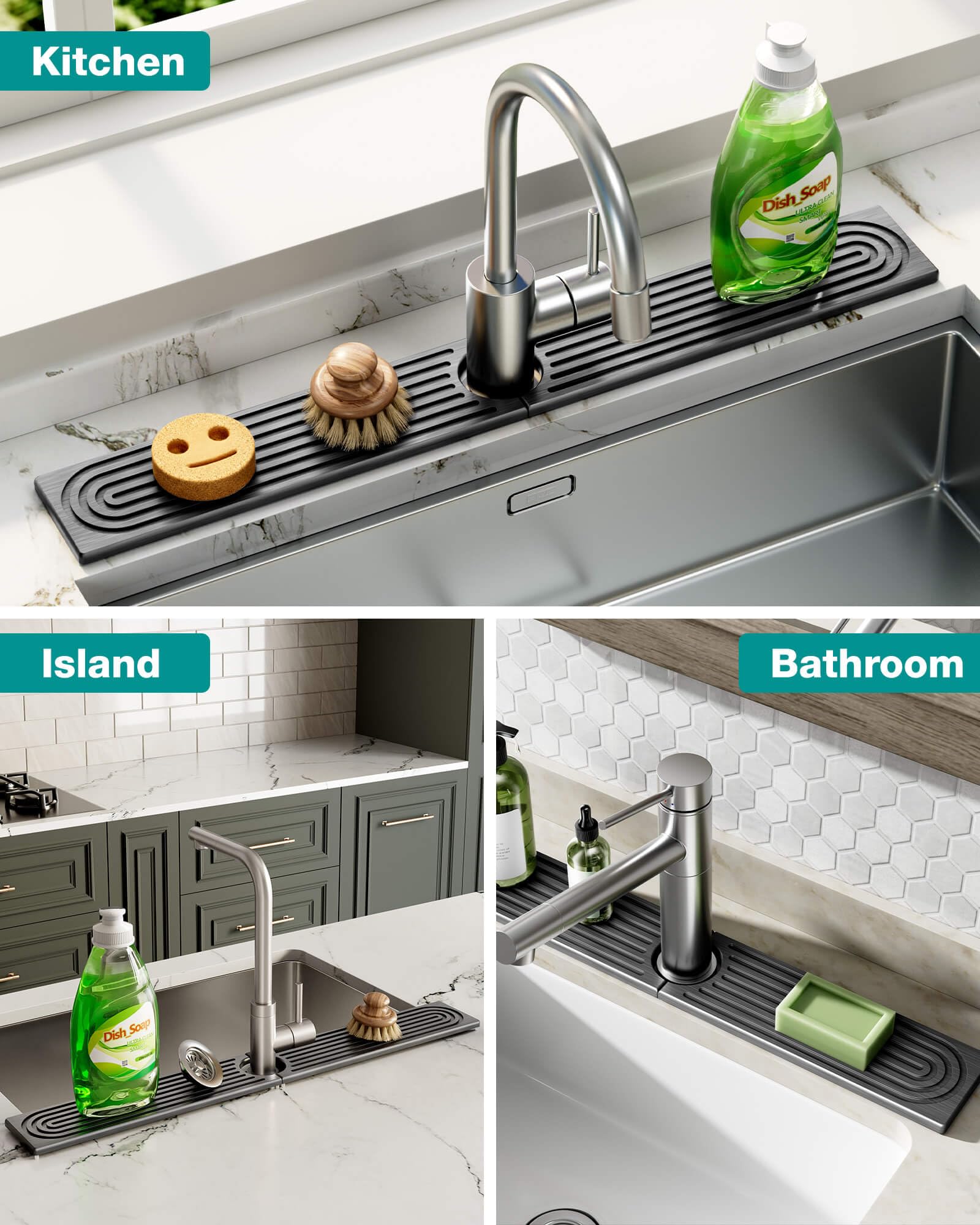 DK177 Uso versátil: también funciona como bandeja para cosméticos en baño.