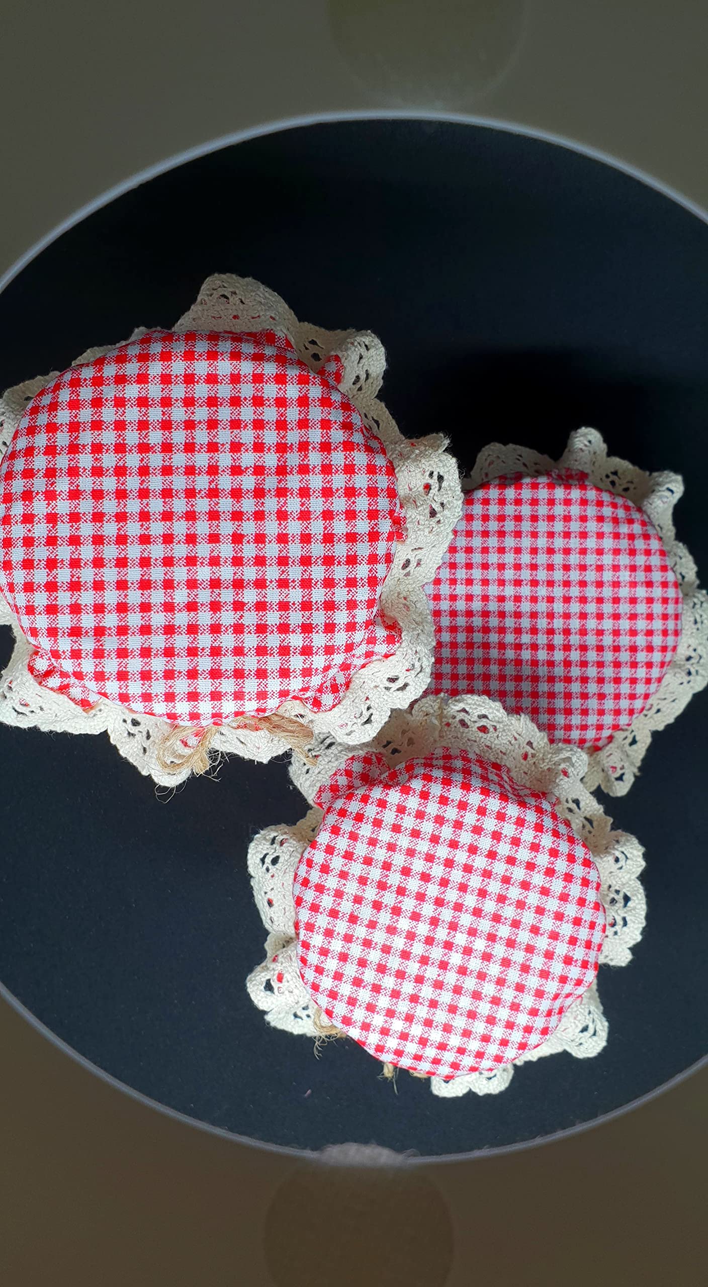 Cubiertas DLK para frascos de 8 cm, 10 piezas.
