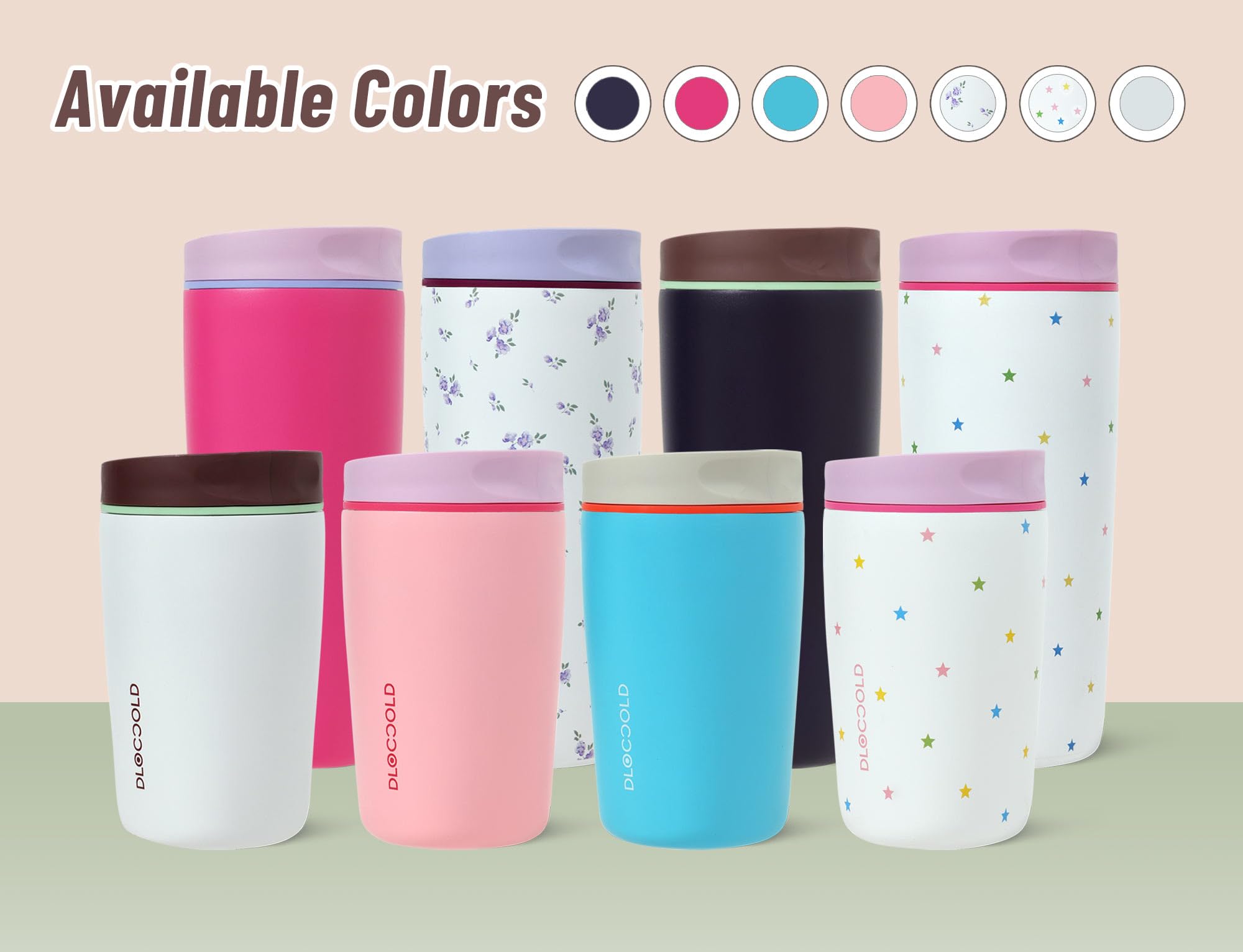 DLOCCOLD diseño compacto, cabe en bolsas y mochilas fácilmente.