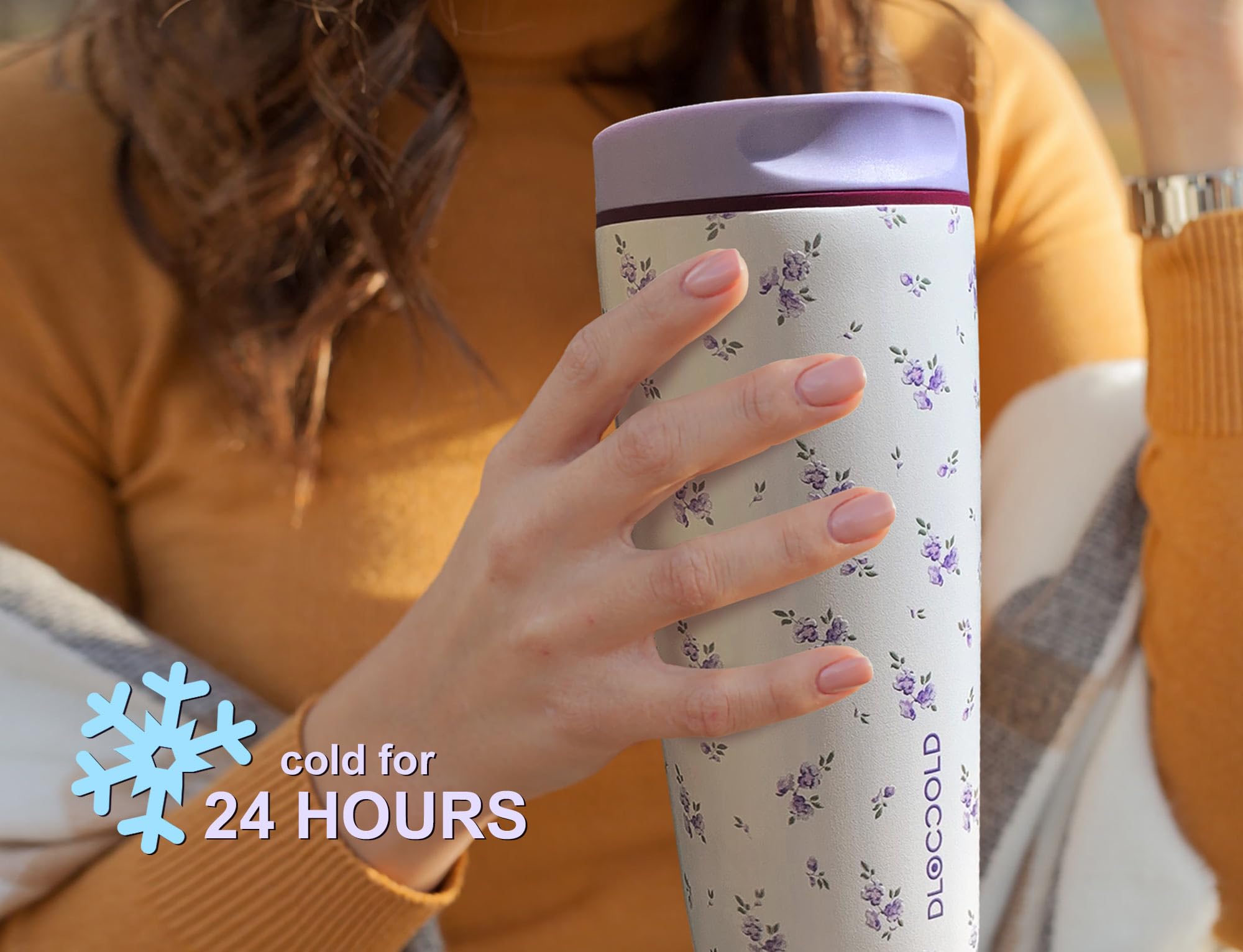 DLOCCOLD tumbler encaja en portavasos, ideal para coche y oficina.
