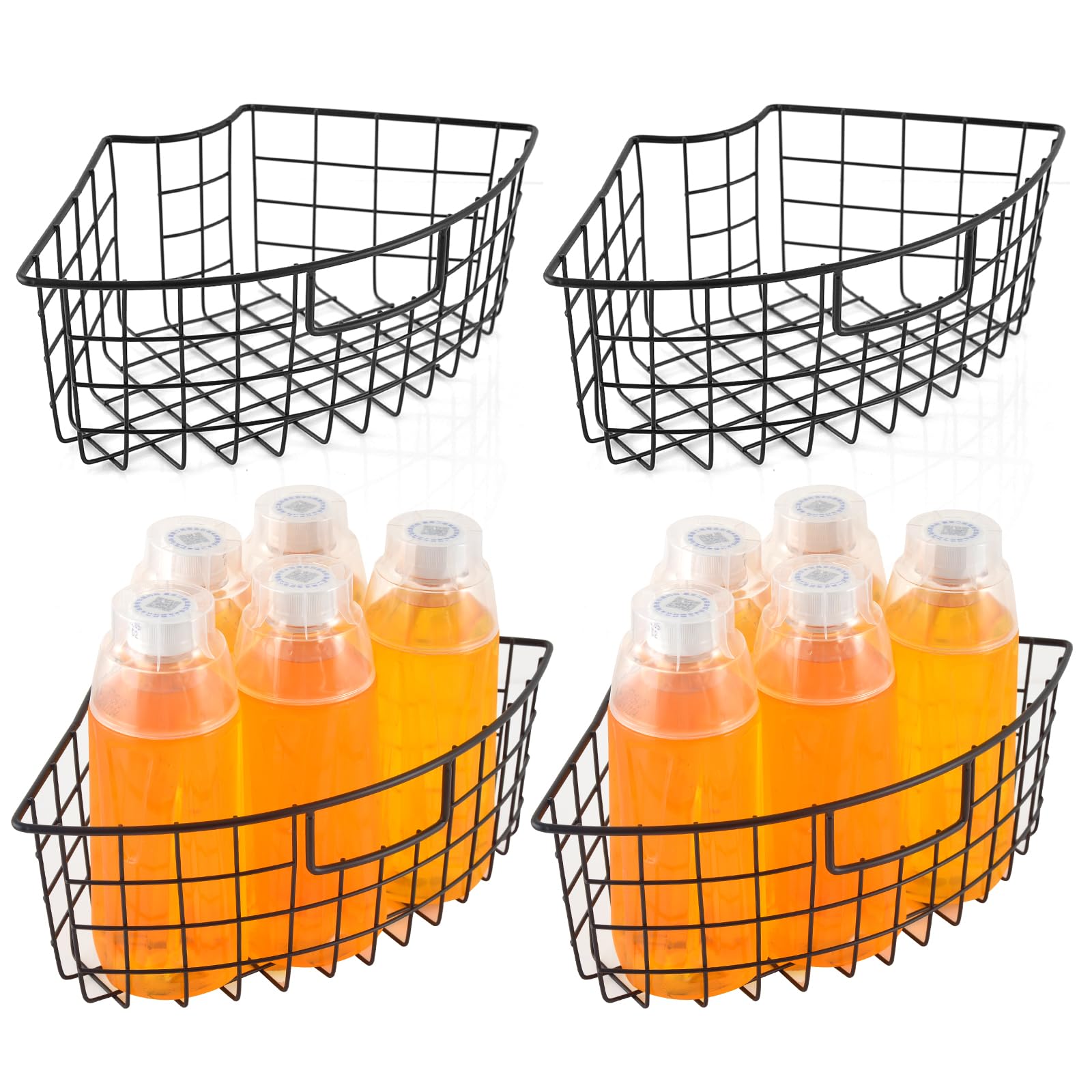 DLUGOPIS Lazy Susan: cesta cuatro piezas para ordenar gabinetes angulares