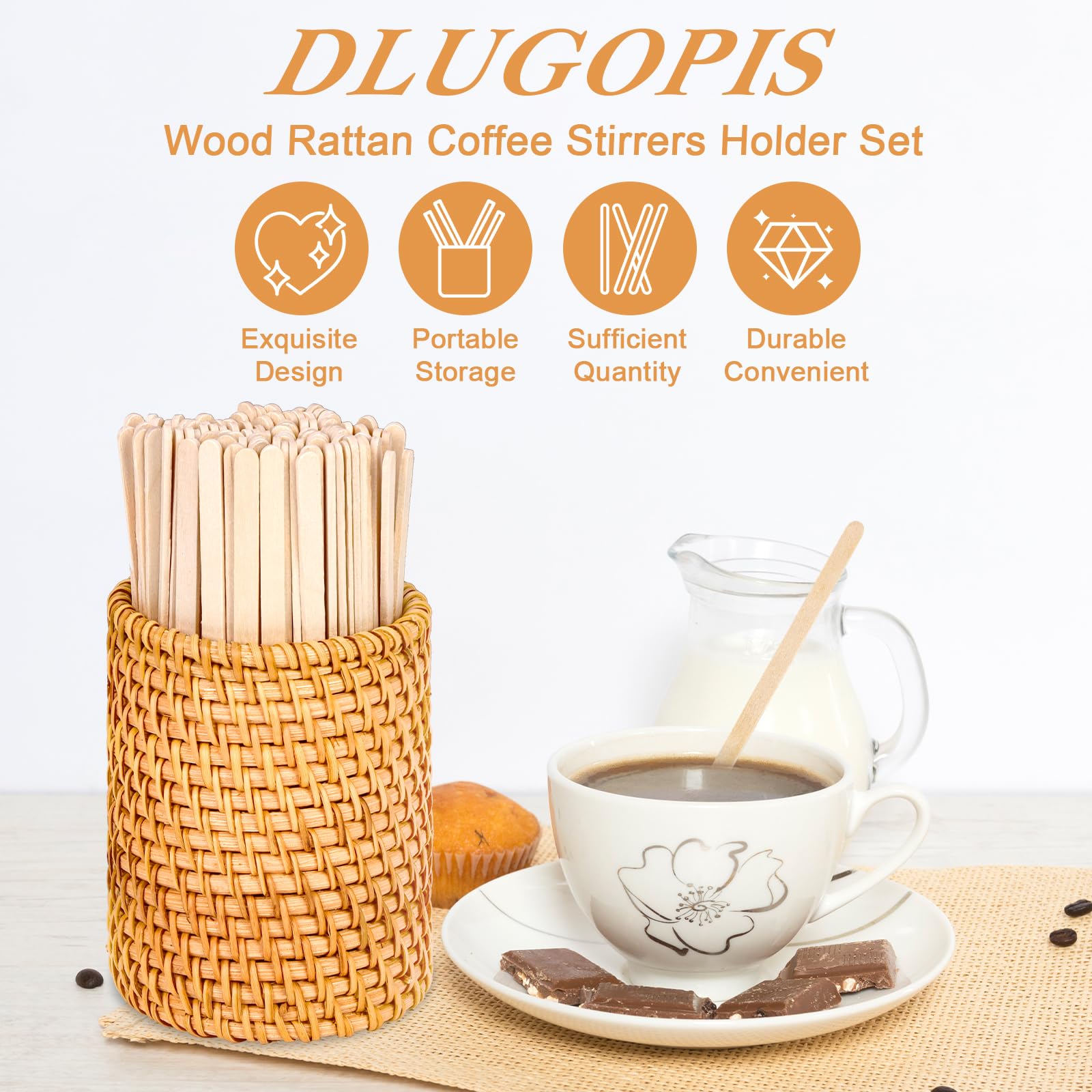 DLUGOPIS palillos desechables para fiestas y cafeterías
