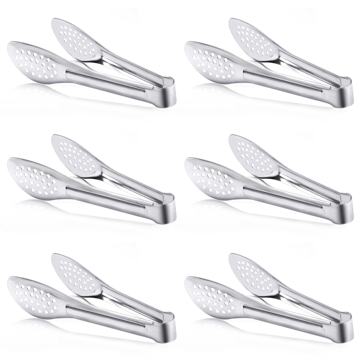 Pinzas Dmoera para buffet en acero inoxidable con agarre seguro para servir
