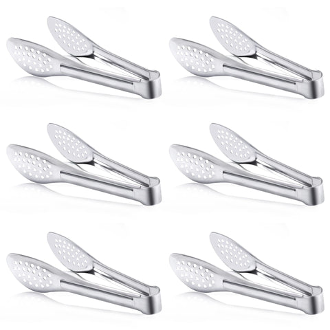 Pinzas Dmoera para buffet en acero inoxidable con agarre seguro para servir