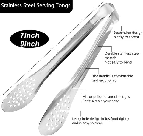 Pinzas Dmoera de 9 pulgadas, acabado espejo, ideal para catering