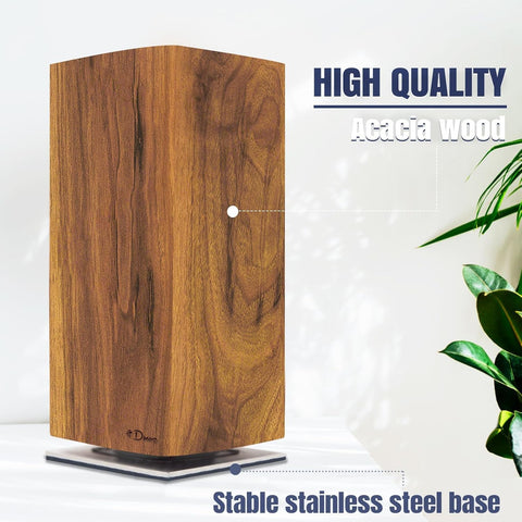 Dmore madera de acacia premium y base antideslizante proporcionan elegancia y estabilidad.