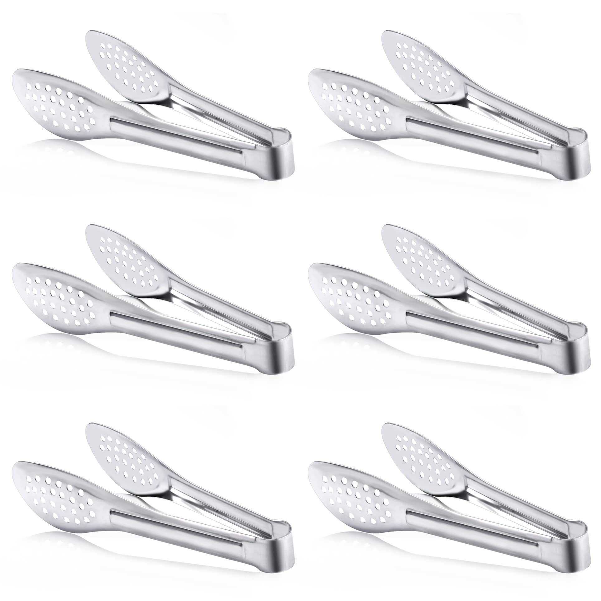 Pinzas Dmoera para buffet de 7 pulgadas, ideales para servir variedad de platillos.