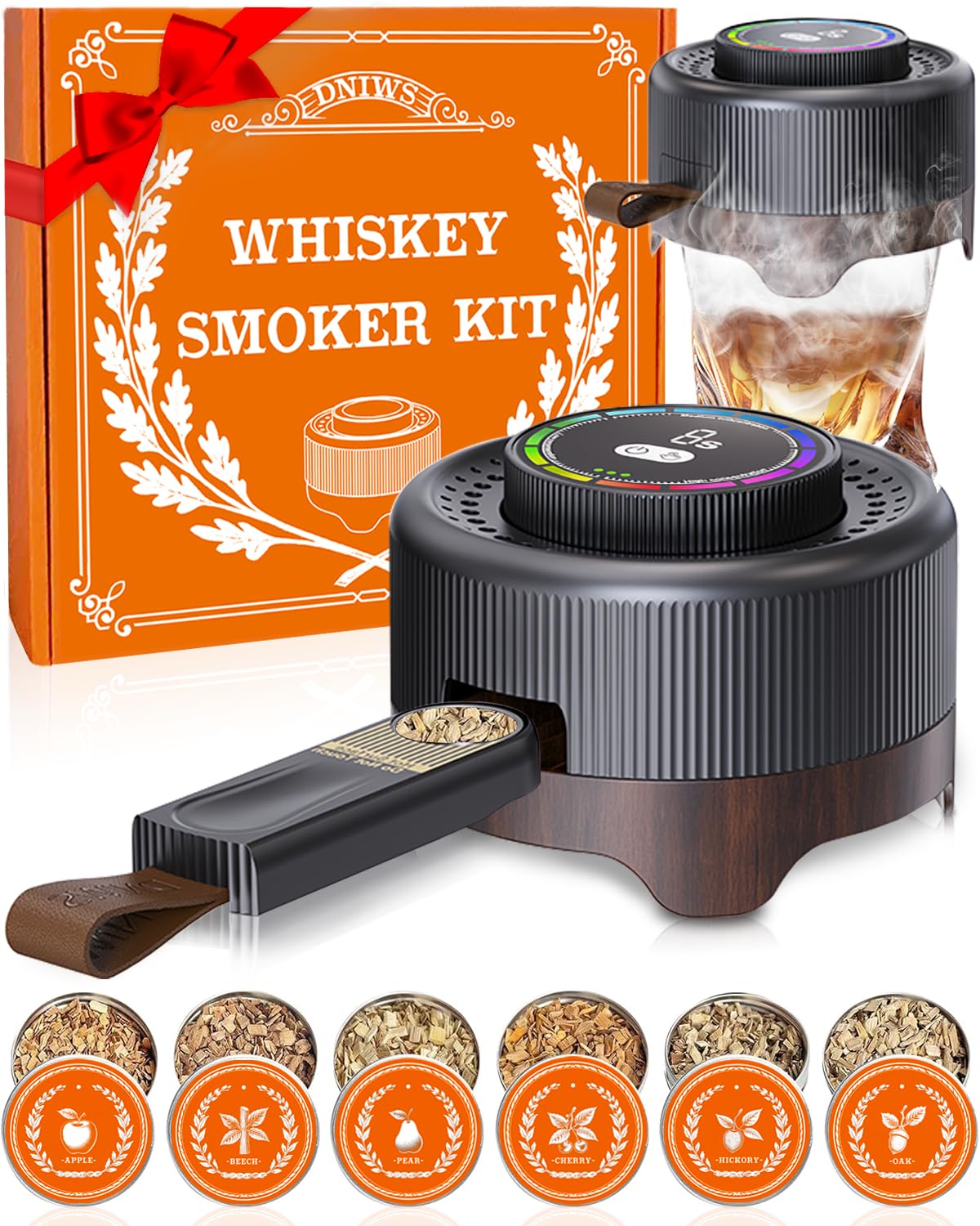 Kit DNIWS humo whiskey con ajuste de 60 segundos para infusiones personalizadas.