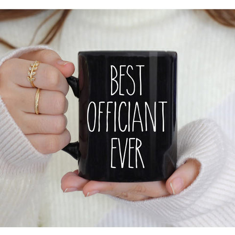 Taza Dnuiyses de oficiante; regalo perfecto para el oficiante en la boda