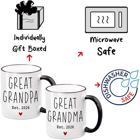 Dnuiyses taza revelacion bebe abuelos: comparte la llegada de un nuevo miembro de la familia.