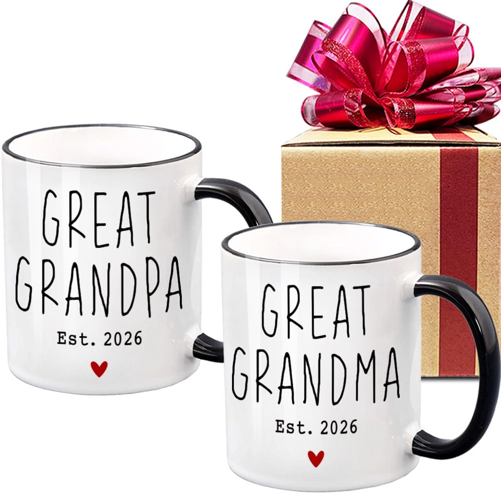 Dnuiyses tazas abuelos grandes set: regalo perfecto para empezar el día con calidez.