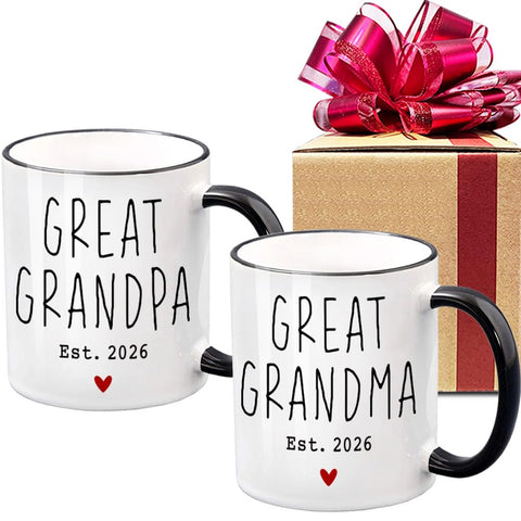 Dnuiyses tazas abuelos grandes set: regalo perfecto para empezar el día con calidez.