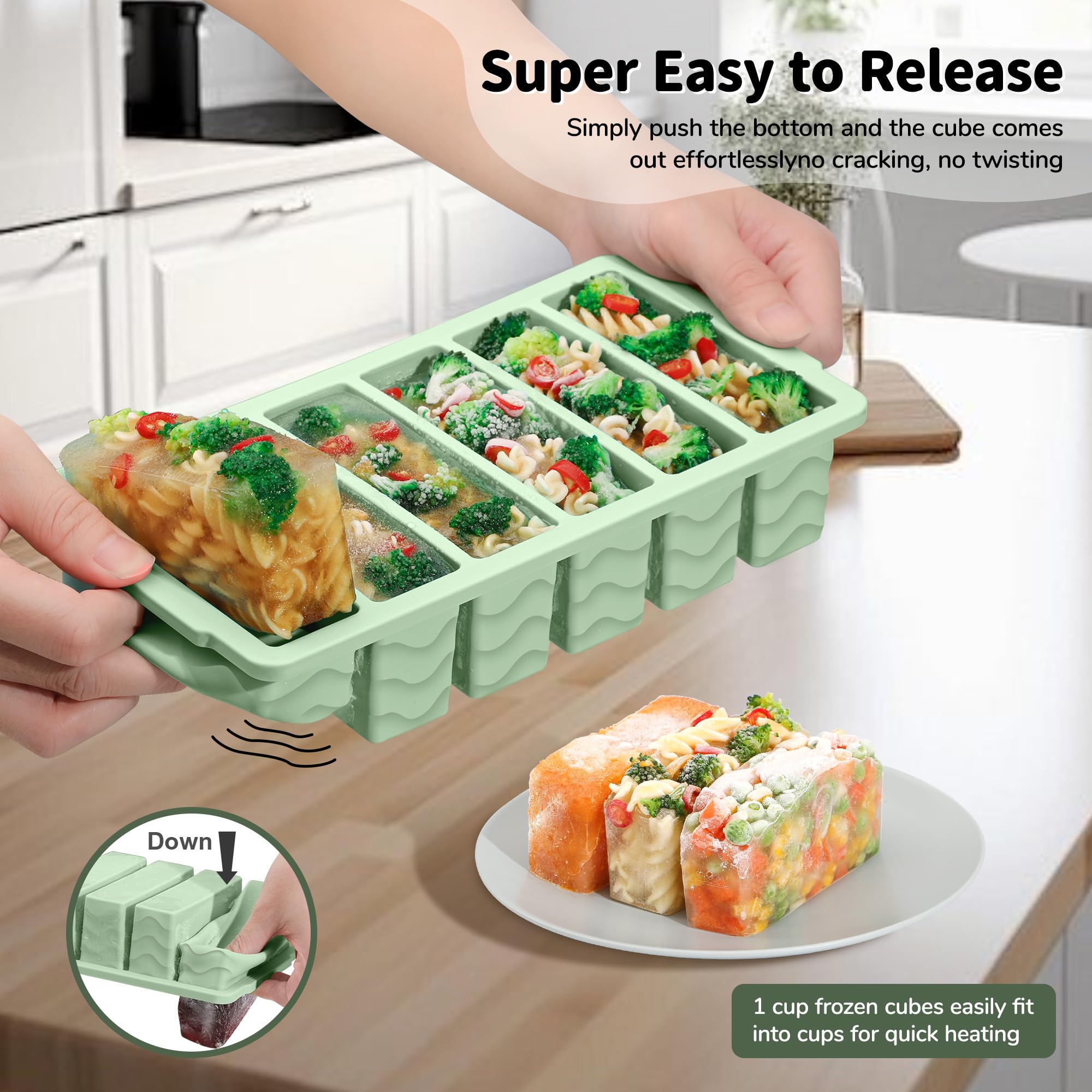 Doasuwish borde inoxidable refuerza la bandeja para mayor durabilidad.