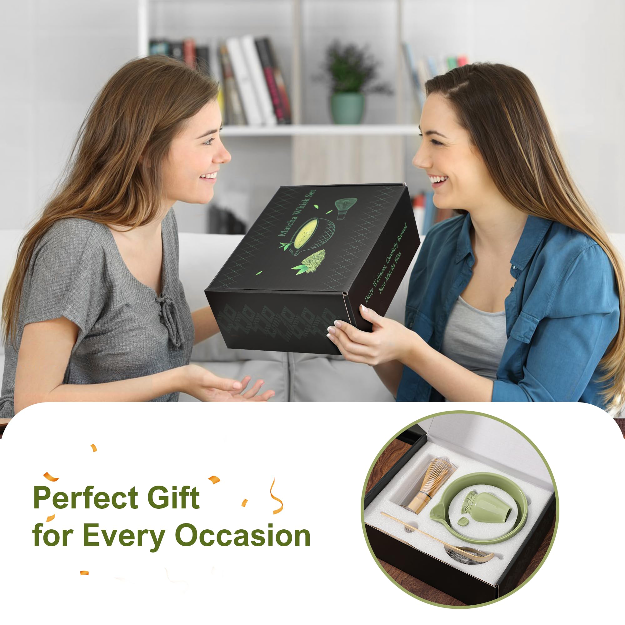 Doasuwish Matcha Set: batidor de 128 puntas para espuma estable