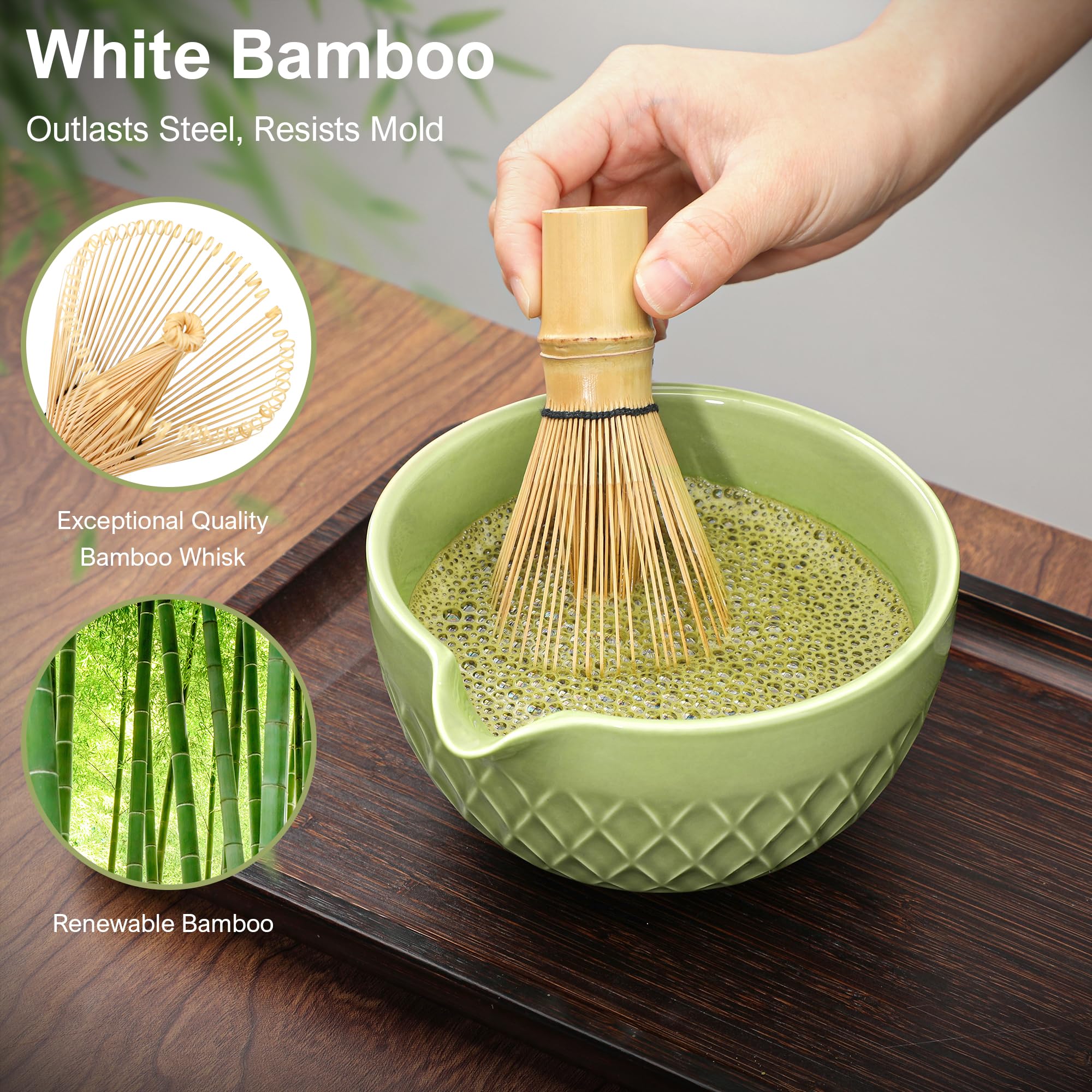 Doasuwish Matcha Set: reposacuchara para secado y organización