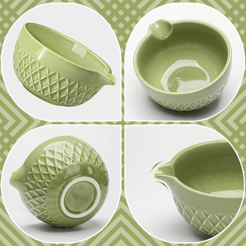 Doasuwish Matcha Set: soporte para chasen que mantiene limpio el área de trabajo